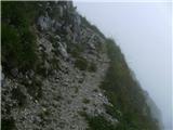 Stol iz Javorniškega rovta pot po grebenu